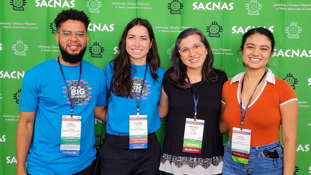 IMSD students and mentor at SACNAS Conference 2022